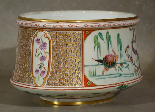 Importante jardinière en porcelaine de Bayeux - Antiquités Philippe Glédel