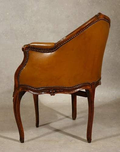 XVIIIe siècle - Fauteuil de bureau par Jean-René Nadal, Paris époque Louis XV