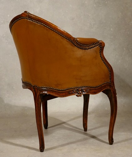 Louis XV - Fauteuil de bureau par Jean-René Nadal, Paris époque Louis XV