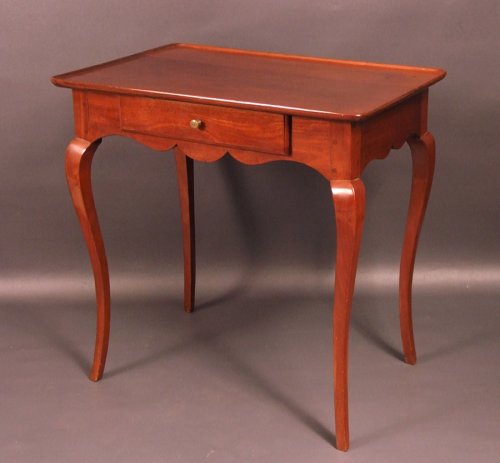 Bordelaise table called "cabaret" Cuban mahogany antique eighteenth