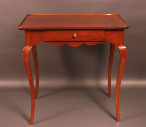 Furniture  - Bordelaise table called &quot;cabaret&quot; Cuban mahogany antique eighteenth