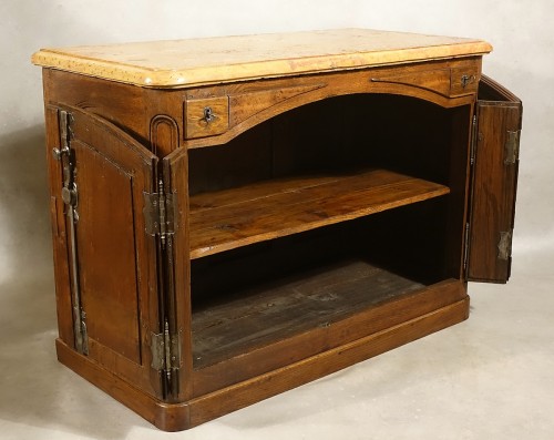 solid oak &quot;double evolution&quot; hunting sideboard - French Regence