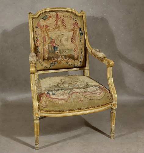 Louis XVI period salon furniture - Paris 18th century - 