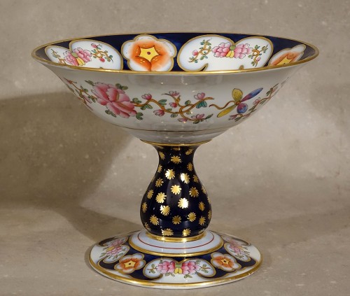 Céramiques, Porcelaines  - Service à dessert en porcelaine de Bayeux