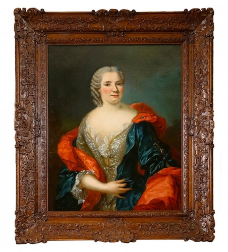 Grand portrait d'époque Régence - Cercle des Van Loo