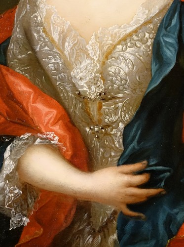 Grand portrait d'époque Régence - Cercle des Van Loo - Régence