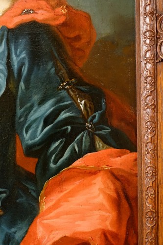 Antiquités - Grand portrait d'époque Régence - Cercle des Van Loo