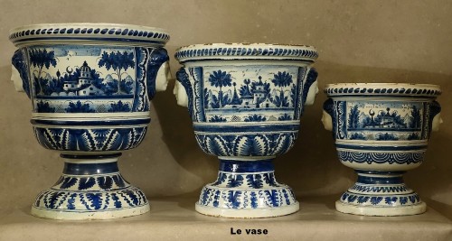 Important vase à oranger - Nevers fin XVIIe début XVIIIe - Louis XIV