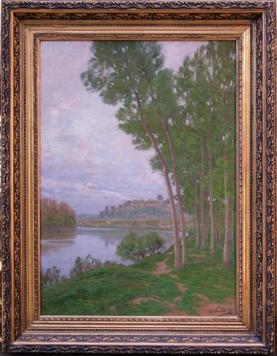 Vue de chinon - Léon Joubert (1851 - 1928)