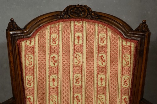 Antiquités - Suite de 4 fauteuils d'époque Louis XVI estampillés Pillot, Nîmes XVIIIe