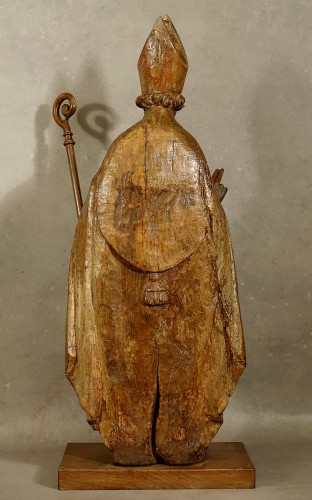 Saint-Nicolas en évêque - XVIIe siècle - Antiquités Philippe Glédel