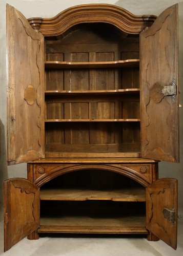 Mobilier Buffet - Buffet deux corps de chasse et de présentation XVIIIe
