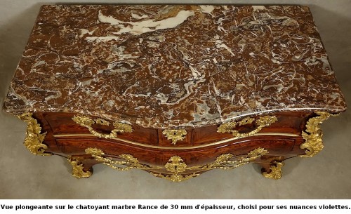 Mobilier Commode - Commode Régence aux masques de faune et de lion par Criaerd