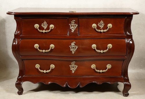 Commode de port bordelaise en acajou massif - Mobilier Style Louis XV