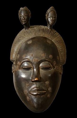 Antiquités - Masque portrait Baoulé