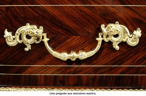 Antiquités - Commode de François Lieutaud d'époque Louis XIV