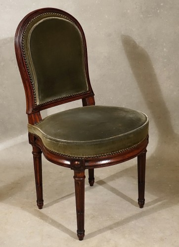 Six chaises en acajou massif par Georges Jacob - Louis XVI