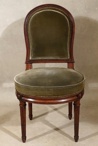 Louis XVI - Six chaises en acajou massif par Georges Jacob