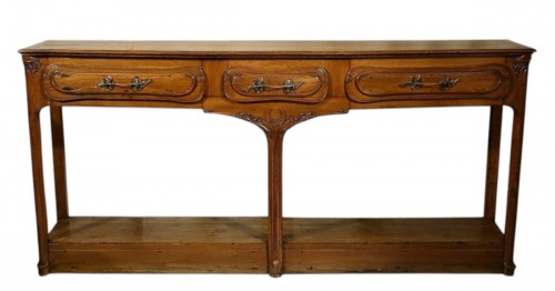 Très large console desserte Art nouveau