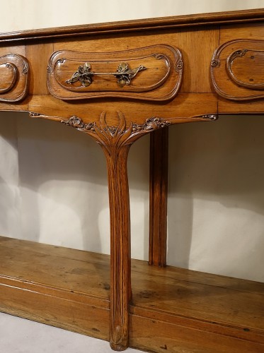 Mobilier Console - Très large console desserte Art nouveau