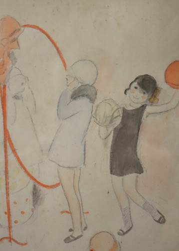 Tableaux et dessins Dessin, Aquarelle & Pastel - Dessin aquarellé des années 30 par Marcel Vertès