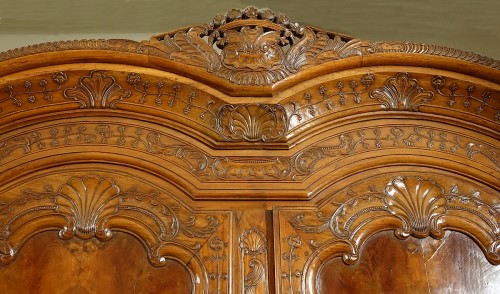 Armoire de mariage rennaise signée Croizé - Antiquités Philippe Glédel