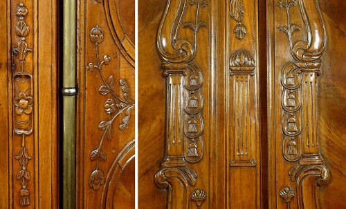 XIXe siècle - Armoire de mariage rennaise signée Croizé