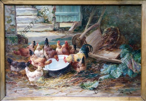 Basse-cour par Jacques Van Coppenolle (1878-1915) - 