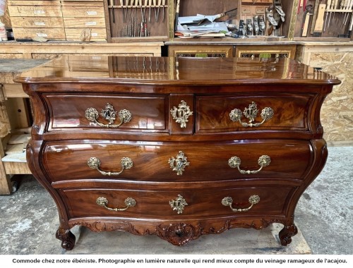 Mobilier Commode - Commode bordelaise en acajou massif - Bordeaux XVIIie