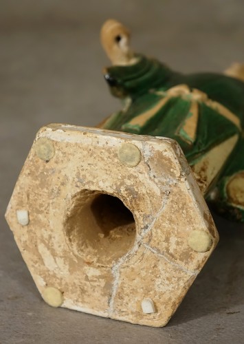 Antiquités - Grande statuette Mingqi - Chine époque Ming