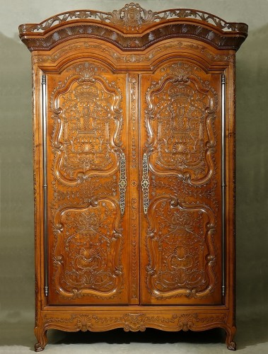 XIXe siècle - Armoire rennaise par Charles II Croizé