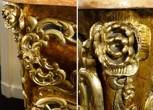 Deux commodes d'apparat siciliennes "aux cent miroirs" - Antiquités Philippe Glédel