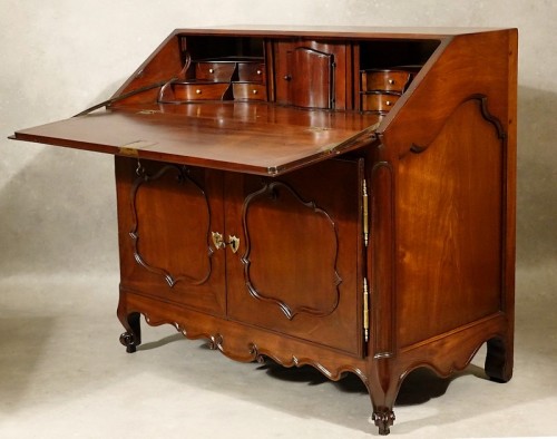 Scriban nantais en acajou massif - Antiquités Philippe Glédel