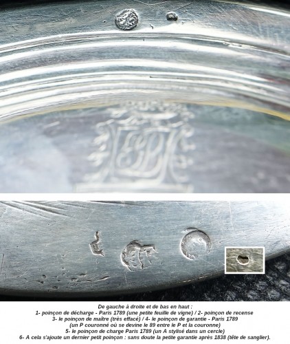 Plat en argent XVIIIe - Argenterie et Arts de la table Style 
