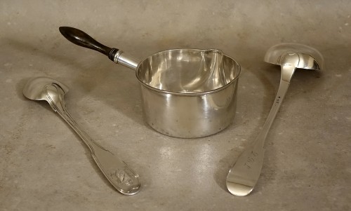 Trois pièces de service en argent massif - Argenterie et Arts de la table Style 