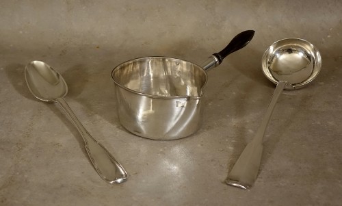 Argenterie et Arts de la table  - Trois pièces de service en argent massif