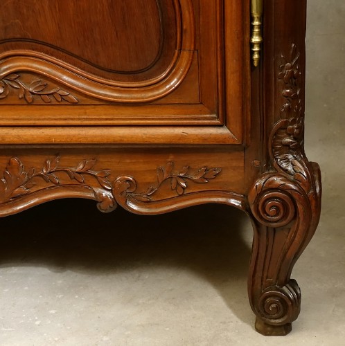 Louis XV - Armoire de port en acajou massif - Normandie XVIIIe