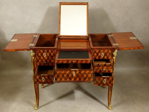 Coiffeuse Transition estampillée Léonard Boudin - Mobilier Style Transition