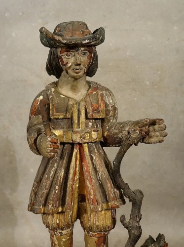 Sculpture Sculpture en Bois - Saint Verny patron des vignerons - Auvergne XVIIe