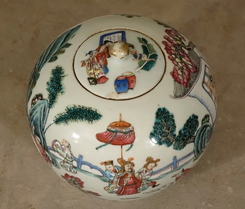 XIXe siècle - Pot à gingembre en porcelaine de Chine - Epoque Qing