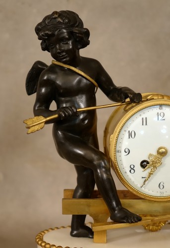 Pendule dite "à l'amour rémouleur" - Horlogerie Style Napoléon III