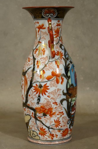 Vase aux dragons en porcelaine de Bayeux - Antiquités Philippe Glédel