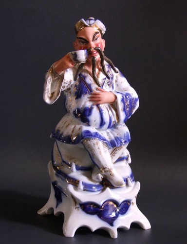 Paire de flacons à parfum par Jacob Petit en porcelaine de Bayeux - Céramiques, Porcelaines Style Louis-Philippe