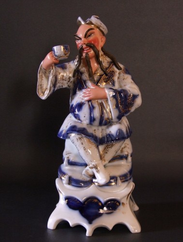 Céramiques, Porcelaines  - Paire de flacons à parfum par Jacob Petit en porcelaine de Bayeux