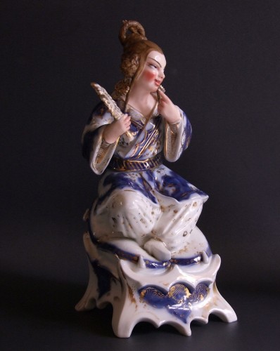 Louis-Philippe - Paire de flacons à parfum par Jacob Petit en porcelaine de Bayeux