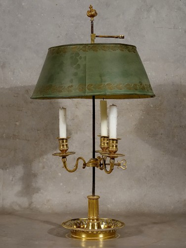 Antiquités - Louis XVI Period Bouillotte Lamp