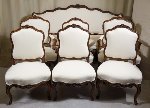 Louis XV - Salon estampillé Nogaret - Ancienne collection Seligmann