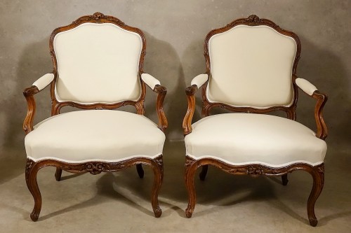Antiquités - Salon estampillé Nogaret - Ancienne collection Seligmann