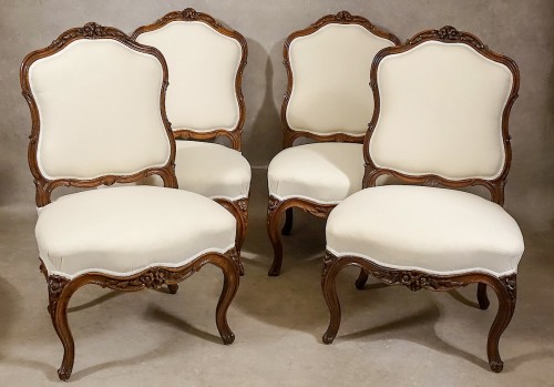 Antiquités - Salon estampillé Nogaret - Ancienne collection Seligmann