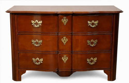Commode de port Louis XIV en acajou massif
